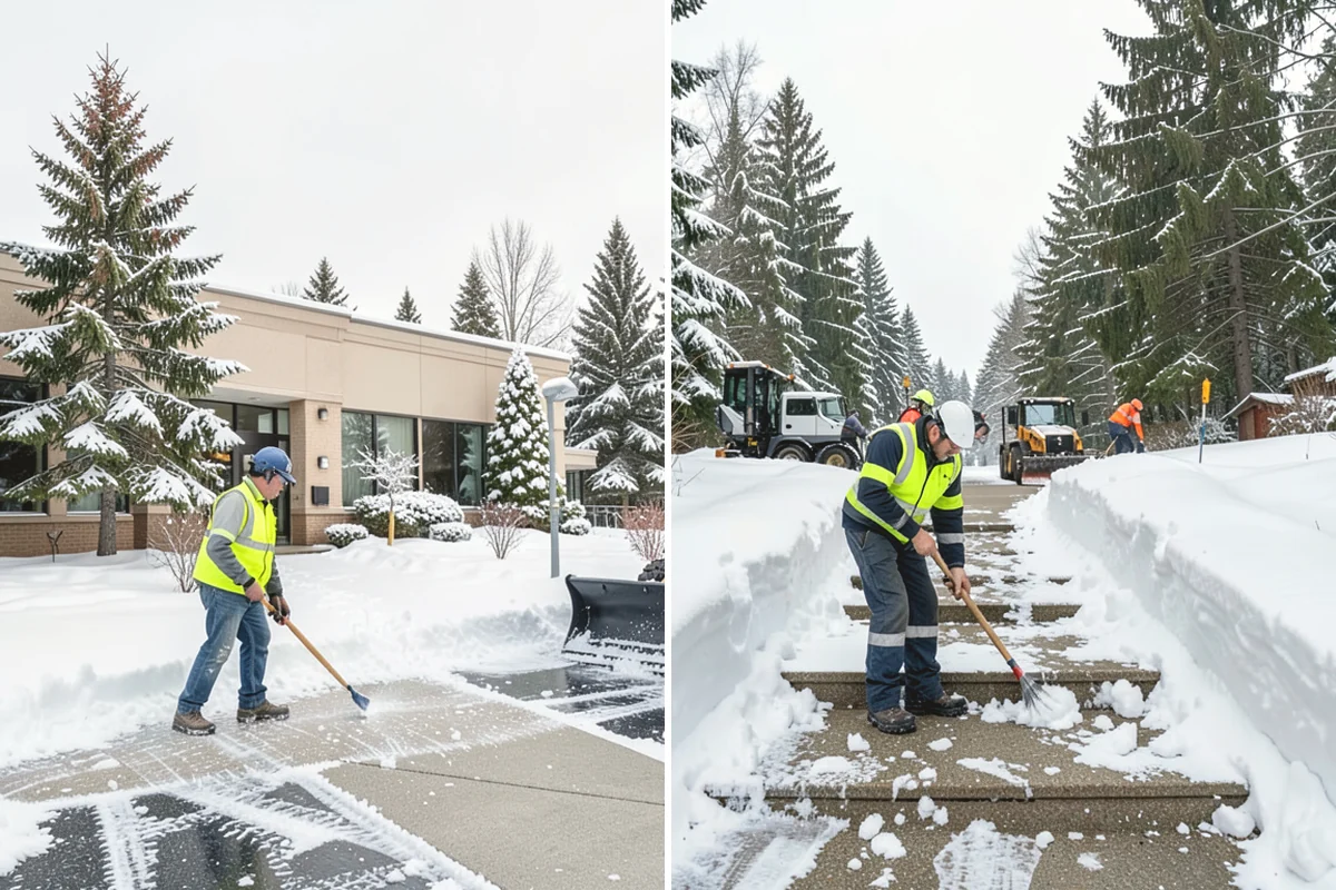 Ice Melt Application in Duvall, King County, WA - Match the ice melt blend to the expected overnight low