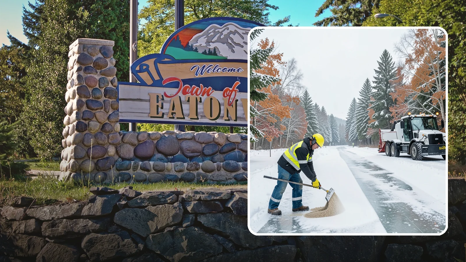 Ice Melt Application in Eatonville, Pierce County, WA - Ice melt application dissolves stubborn ice on walkways and entrances using blends matched to Western Washington's near-freezing...