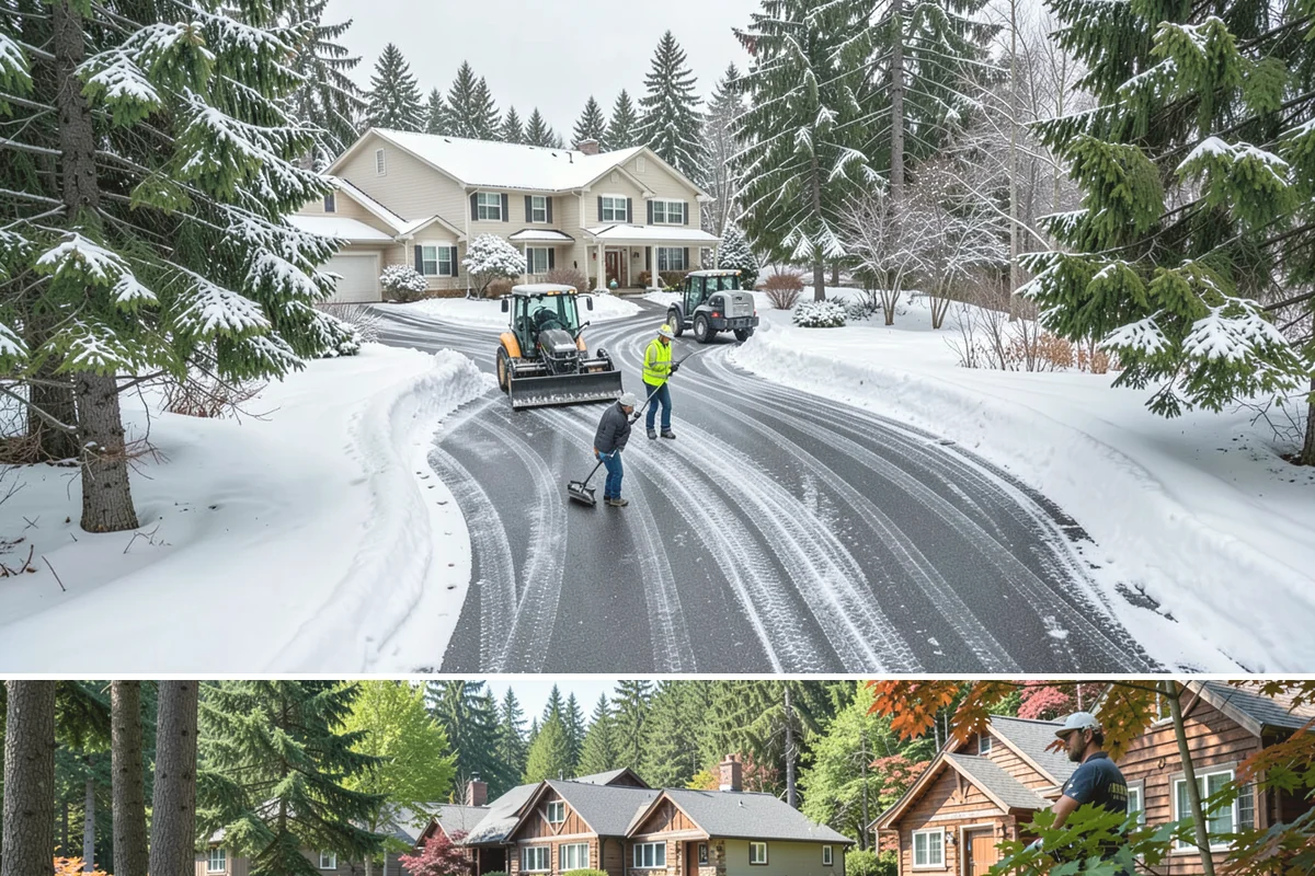 Ice Melt Application in Edgewood, Pierce County, WA - Ice melt application is in demand from November through March, especially before weekday mornings when overnight lows dip below...