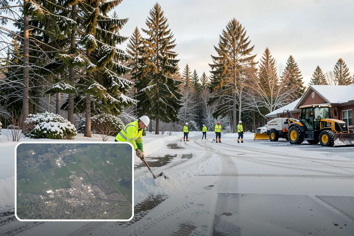 Ice Melt Application in Enumclaw, King County, WA - Faster contact melt than plain rock salt