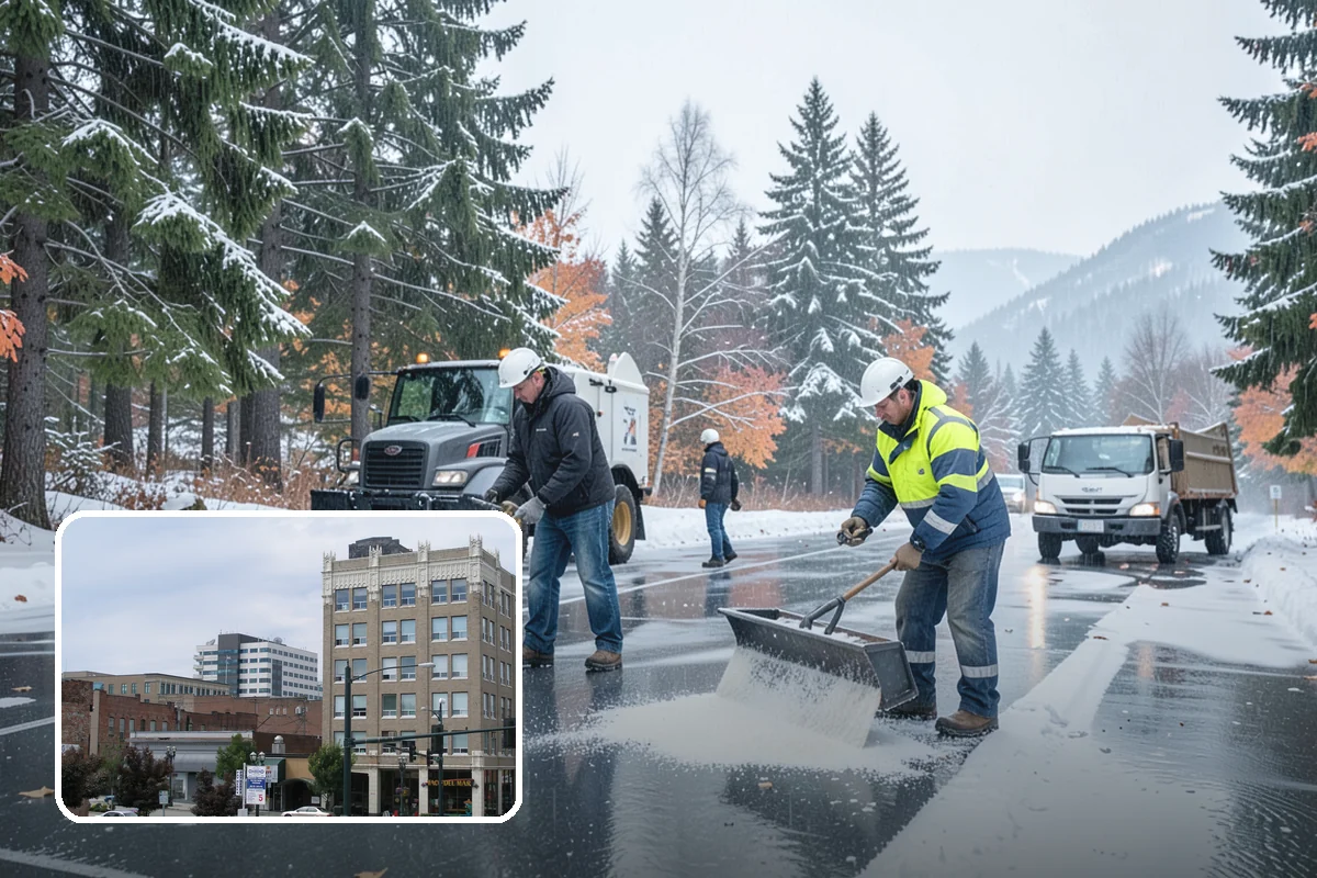 Ice Melt Application in Everett, Snohomish County, WA - Faster contact melt than plain rock salt