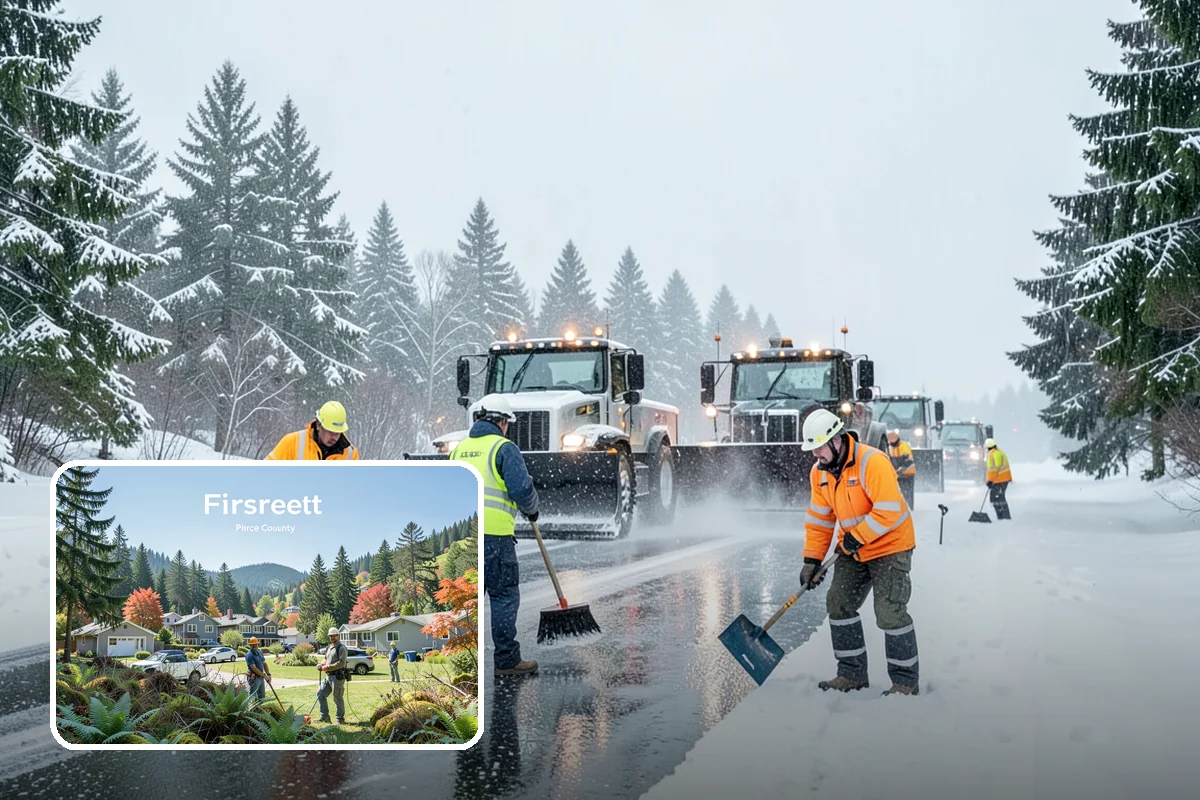 Ice Melt Application in Fircrest, Pierce County, WA - Faster contact melt than plain rock salt