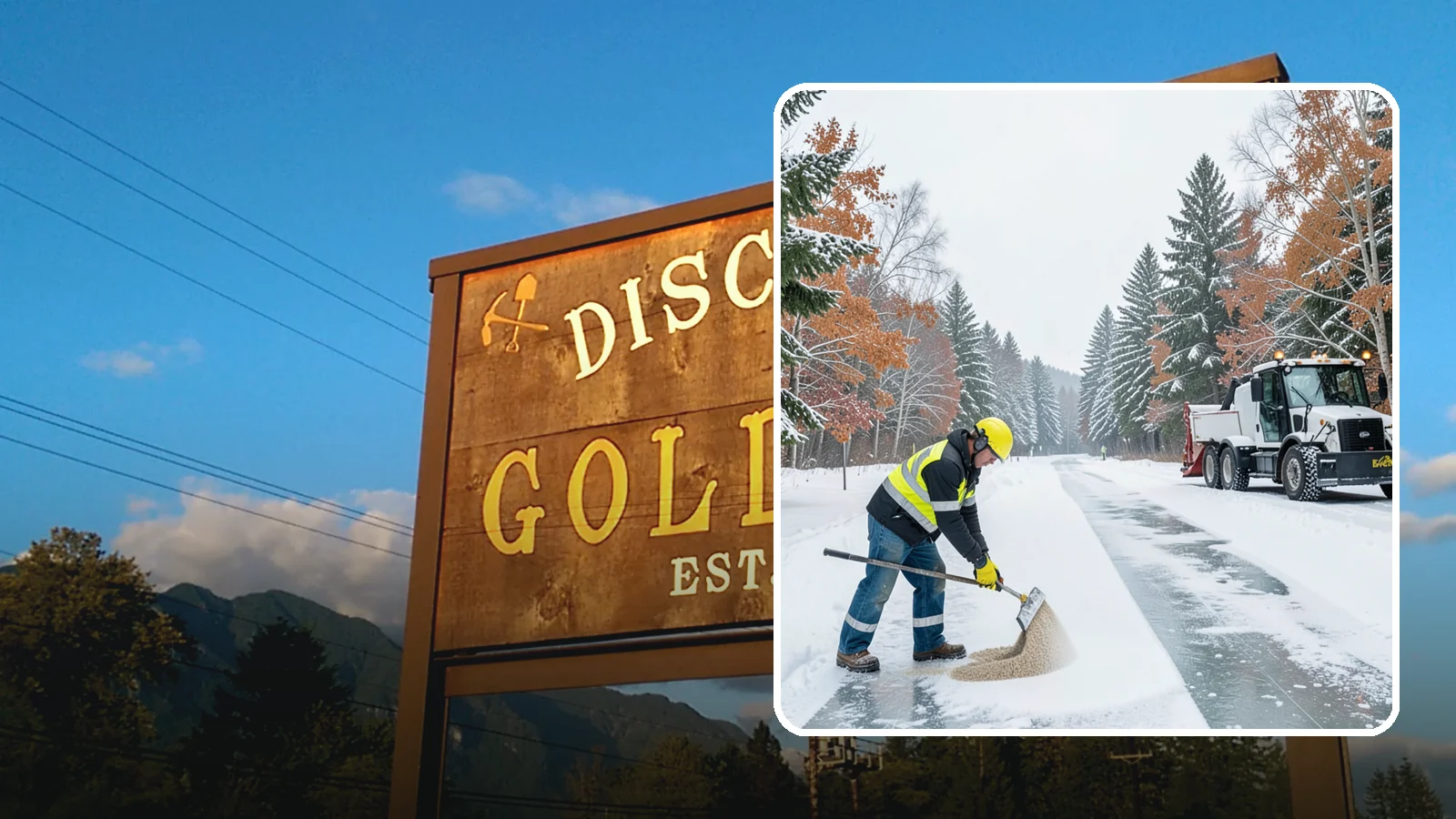 Ice Melt Application in Gold Bar, Snohomish County, WA - Ice melt application dissolves stubborn ice on walkways and entrances using blends matched to Western Washington's near-freezing...