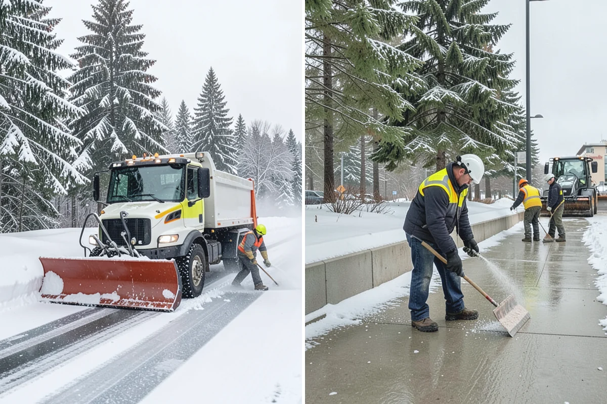 Ice Melt Application in Gold Bar, Snohomish County, WA - Match the ice melt blend to the expected overnight low