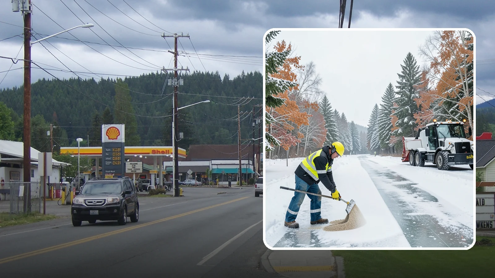 Ice Melt Application in Granite Falls, Snohomish County, WA - Ice melt application dissolves stubborn ice on walkways and entrances using blends matched to Western Washington's near-freezing...