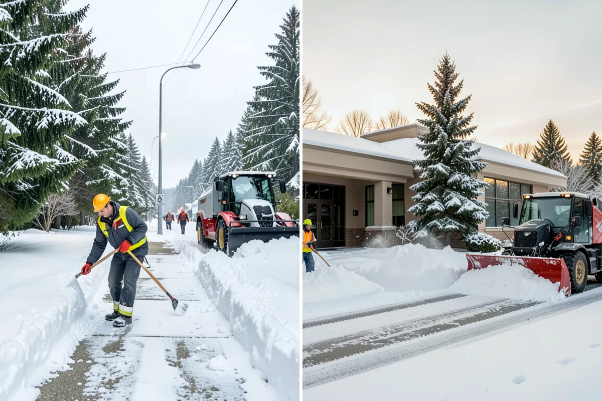 Ice Melt Application in Hunts Point, King County, WA - Match the ice melt blend to the expected overnight low