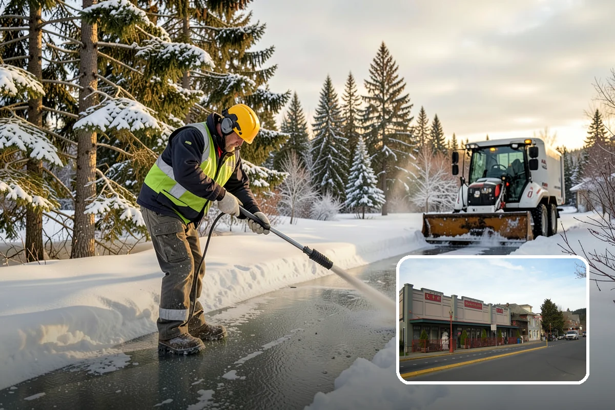 Ice Melt Application in Issaquah, King County, WA - Faster contact melt than plain rock salt
