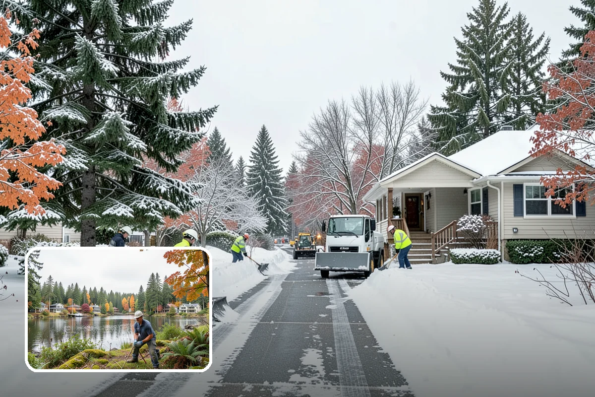 Ice Melt Application in La Conner, Skagit County, WA - Faster contact melt than plain rock salt