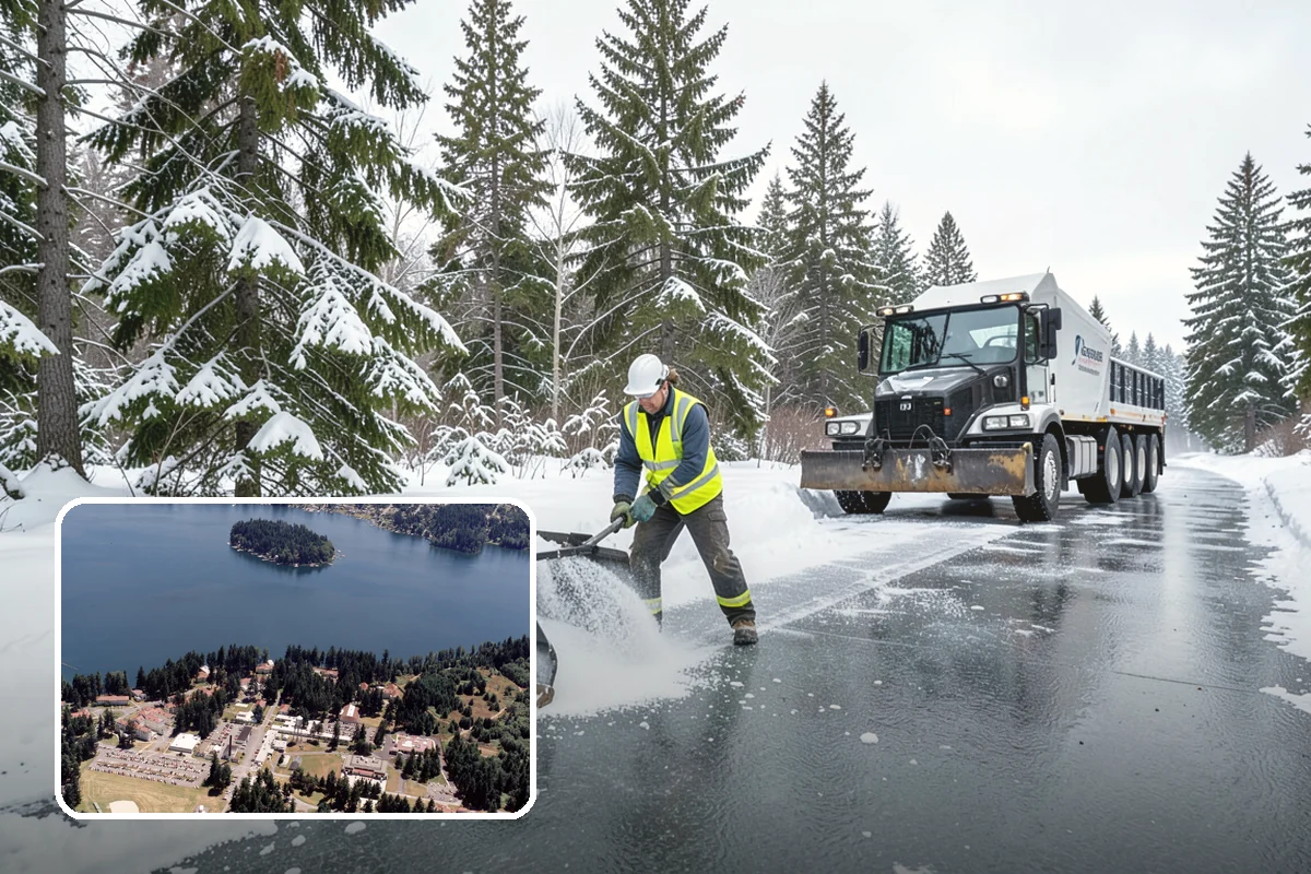 Ice Melt Application in Lakewood, Pierce County, WA - Faster contact melt than plain rock salt