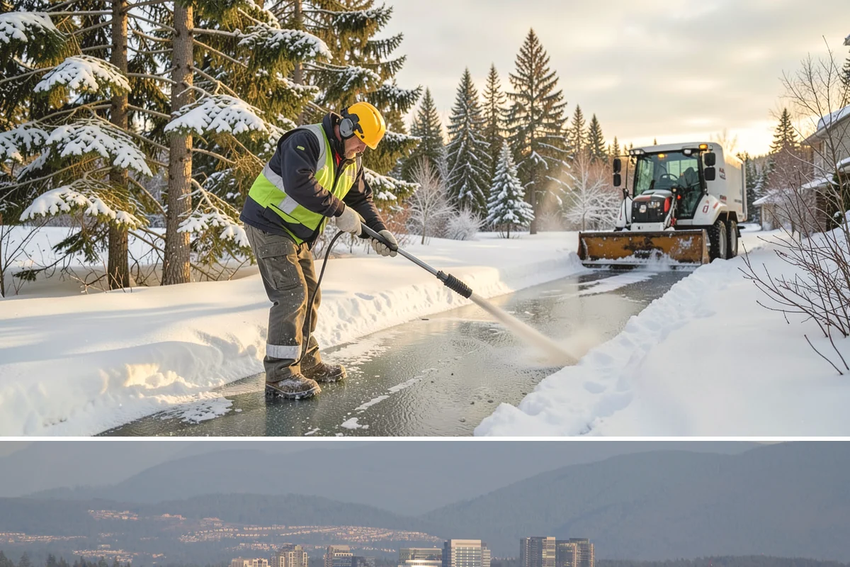 Ice Melt Application in Medina, King County, WA - Ice melt application is in demand from November through March, especially before weekday mornings when overnight lows dip below...