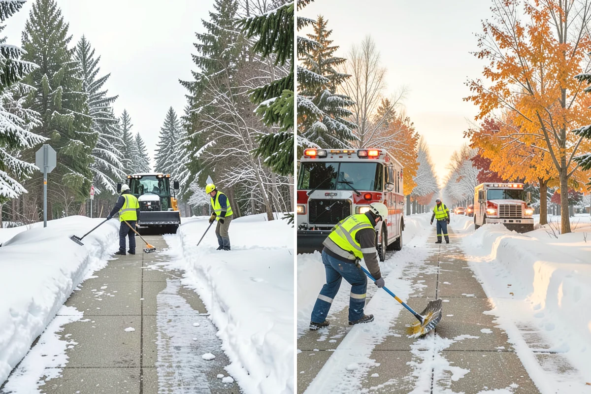Ice Melt Application in Mercer Island, King County, WA - Match the ice melt blend to the expected overnight low
