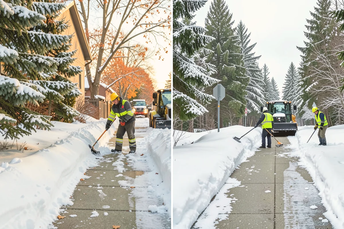 Ice Melt Application in Milton, King County, WA - Match the ice melt blend to the expected overnight low
