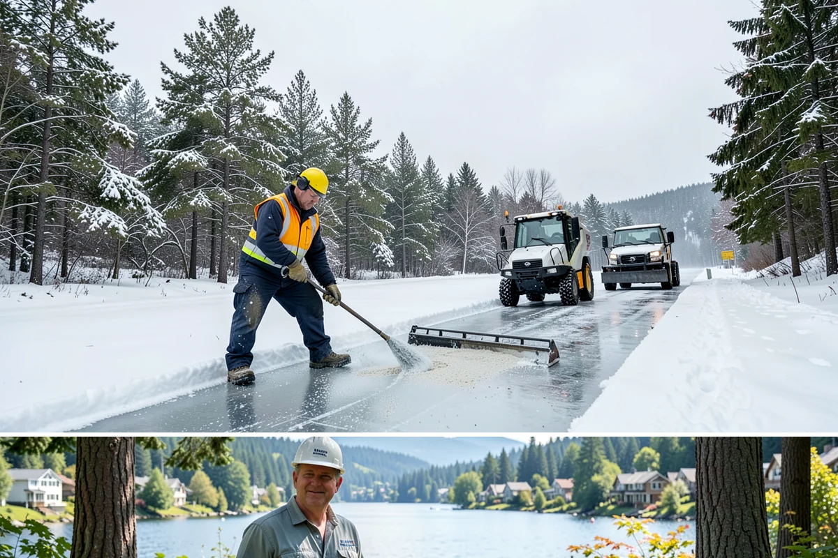 Ice Melt Application in Milton, King County, WA - Ice melt application is in demand from November through March, especially before weekday mornings when overnight lows dip below...