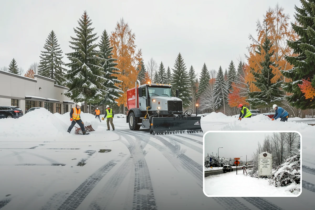 Ice Melt Application in Newcastle, King County, WA - Faster contact melt than plain rock salt