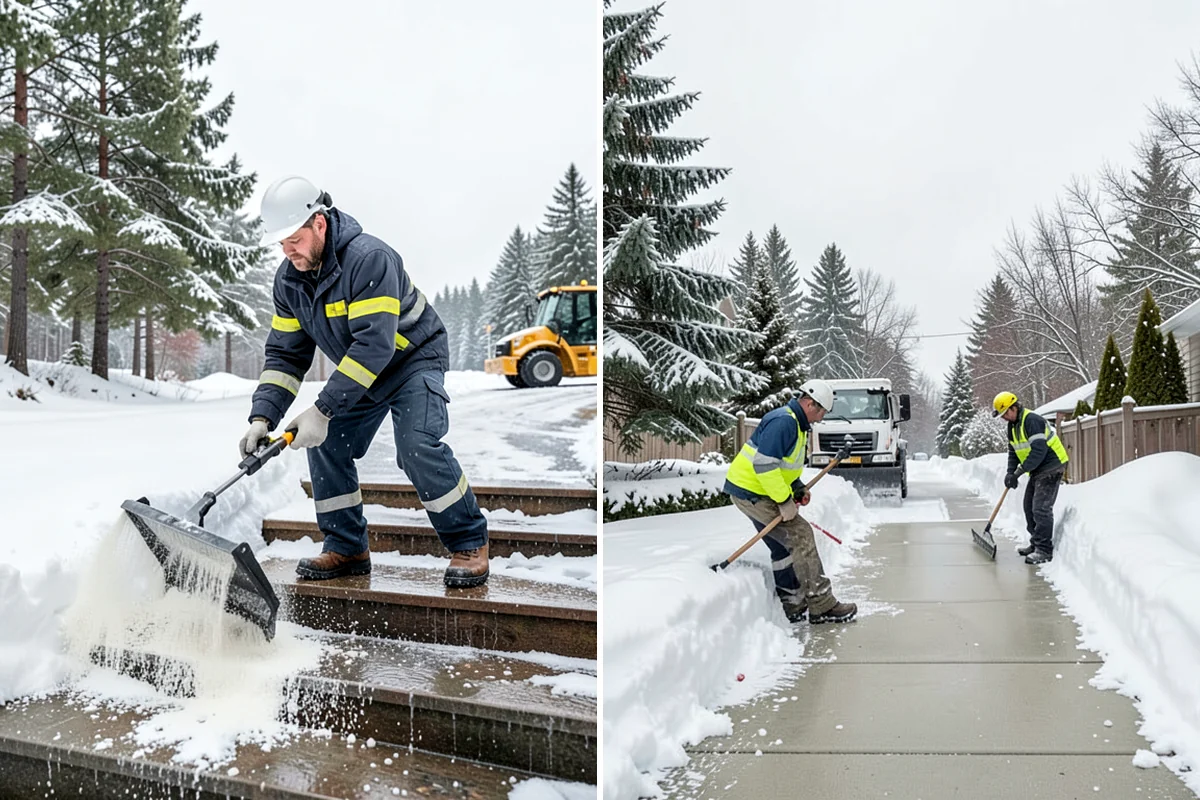 Ice Melt Application in Normandy Park, King County, WA - Match the ice melt blend to the expected overnight low