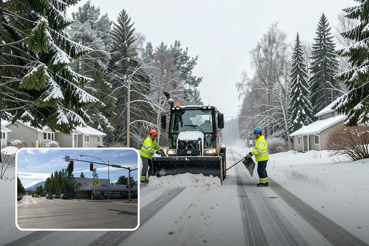 Ice Melt Application in North Bend, King County, WA - Faster contact melt than plain rock salt
