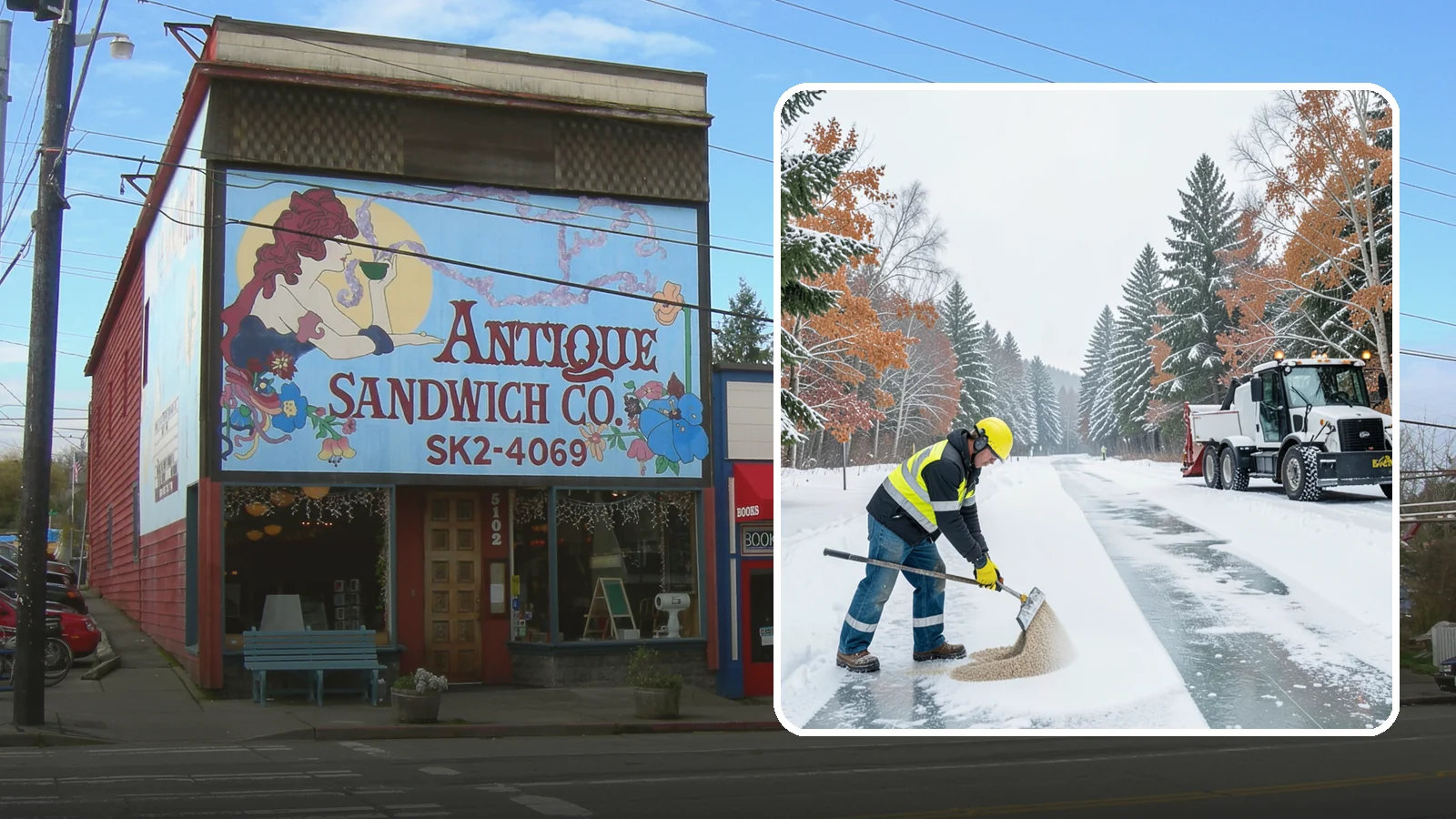 Ice Melt Application in Ruston, Pierce County, WA - Ice melt application dissolves stubborn ice on walkways and entrances using blends matched to Western Washington's near-freezing...
