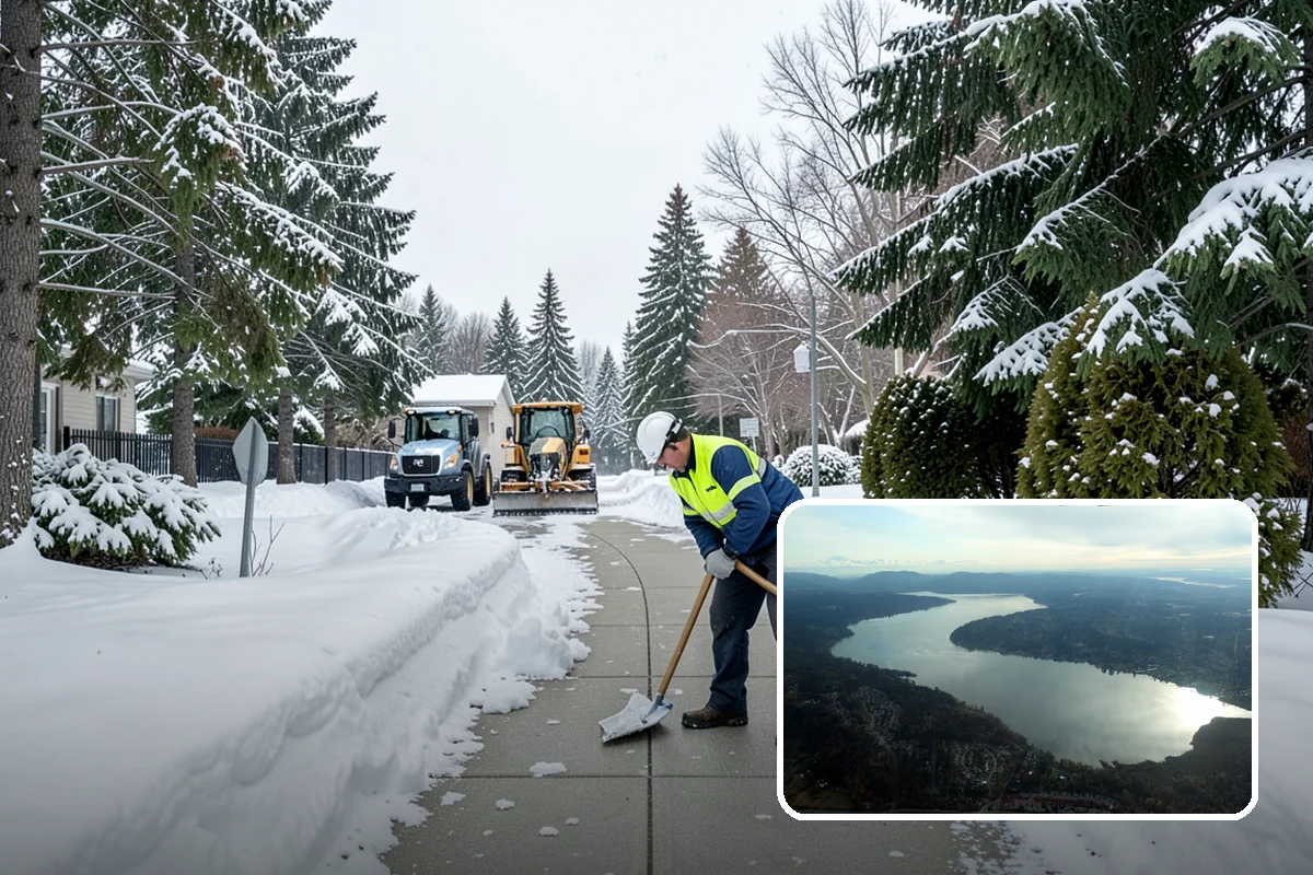 Ice Melt Application in Sammamish, King County, WA - Faster contact melt than plain rock salt