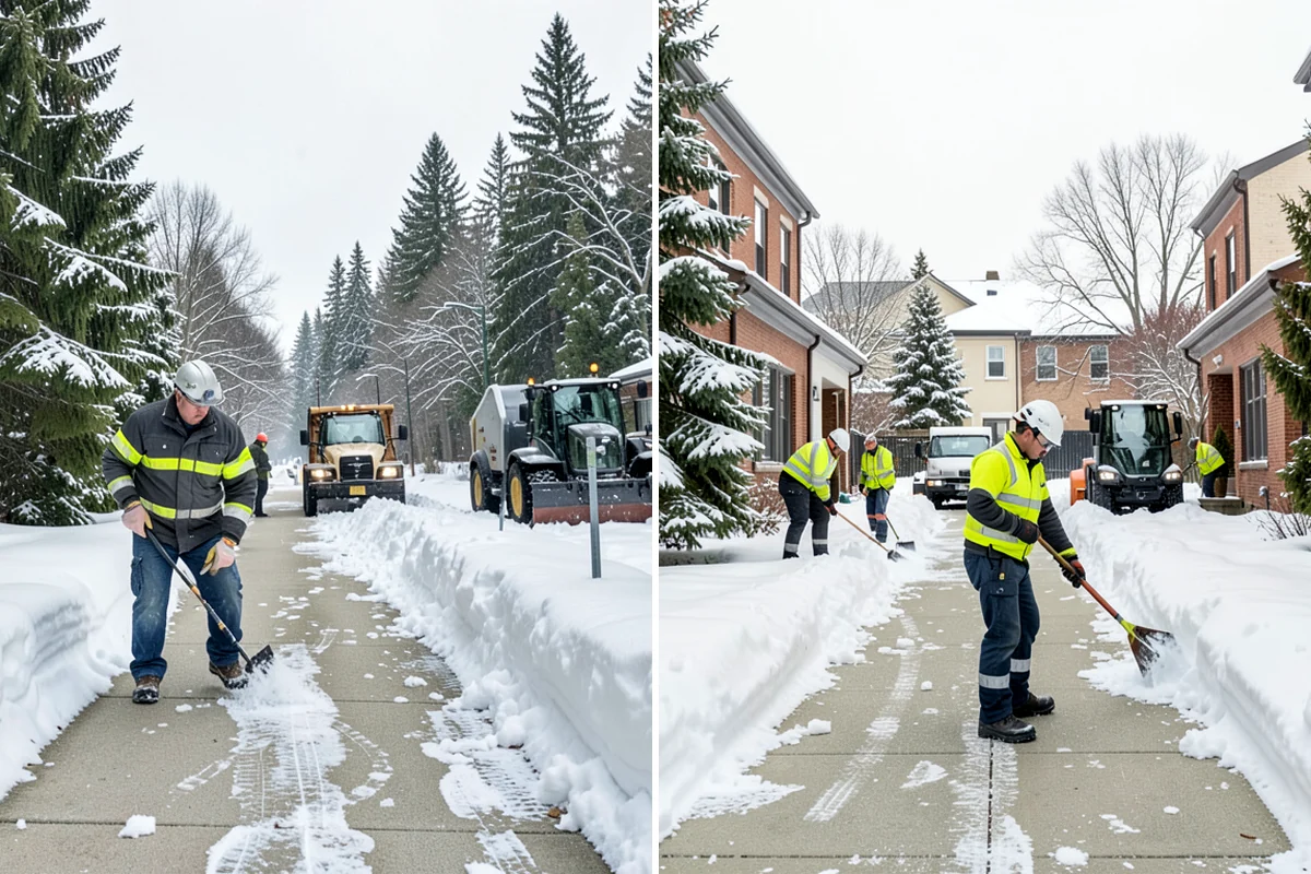 Ice Melt Application in Shoreline, King County, WA - Match the ice melt blend to the expected overnight low