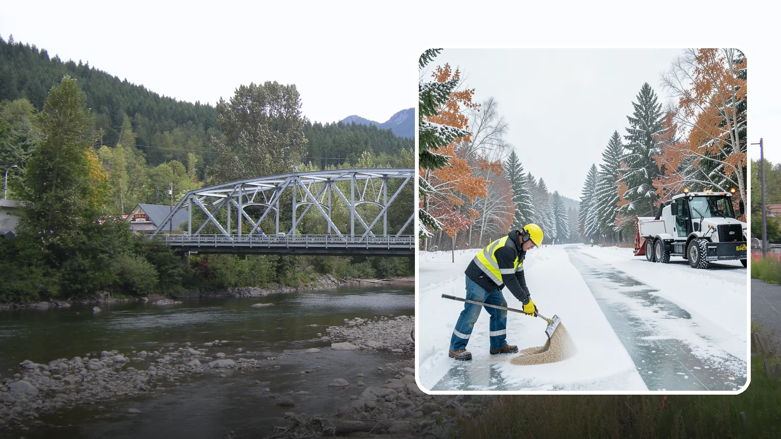 Ice Melt Application in Skykomish, King County, WA - Ice melt application dissolves stubborn ice on walkways and entrances using blends matched to Western Washington's near-freezing...
