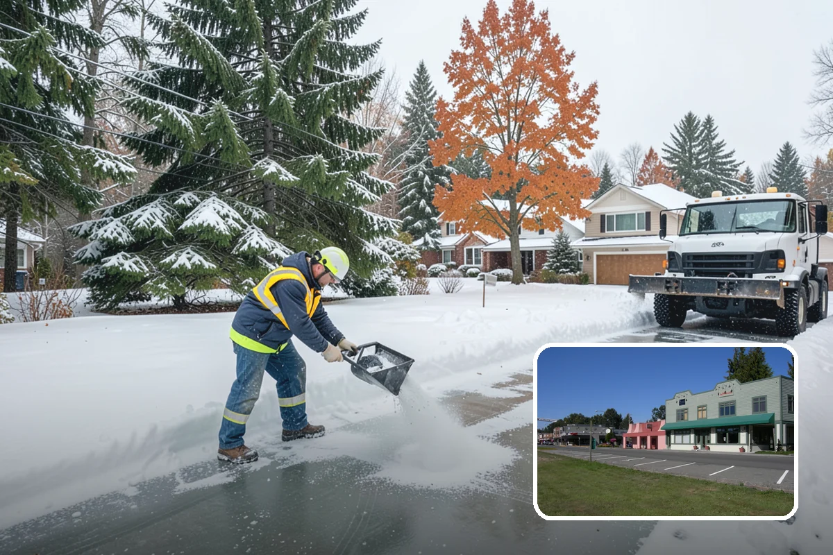 Ice Melt Application in Snoqualmie, King County, WA - Faster contact melt than plain rock salt