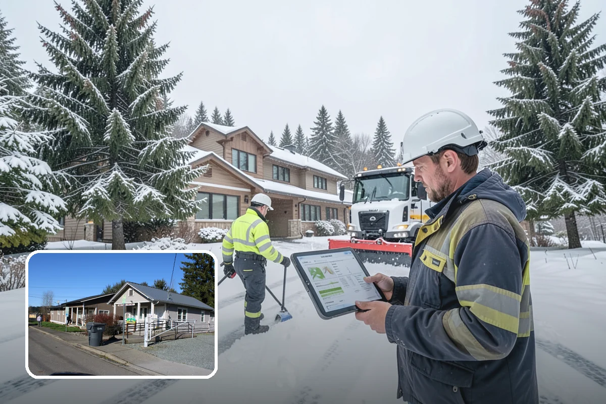 Ice Melt Application in South Prairie, Pierce County, WA - Faster contact melt than plain rock salt