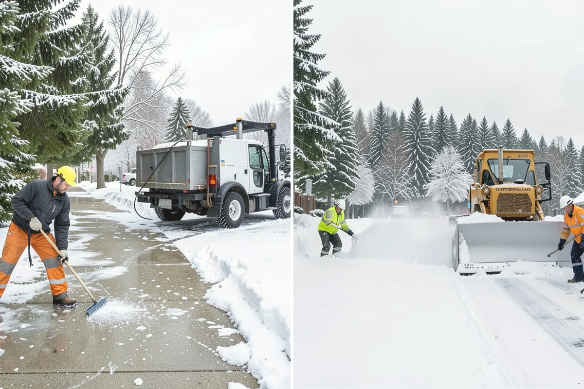 Ice Melt Application in University Place, Pierce County, WA - Match the ice melt blend to the expected overnight low