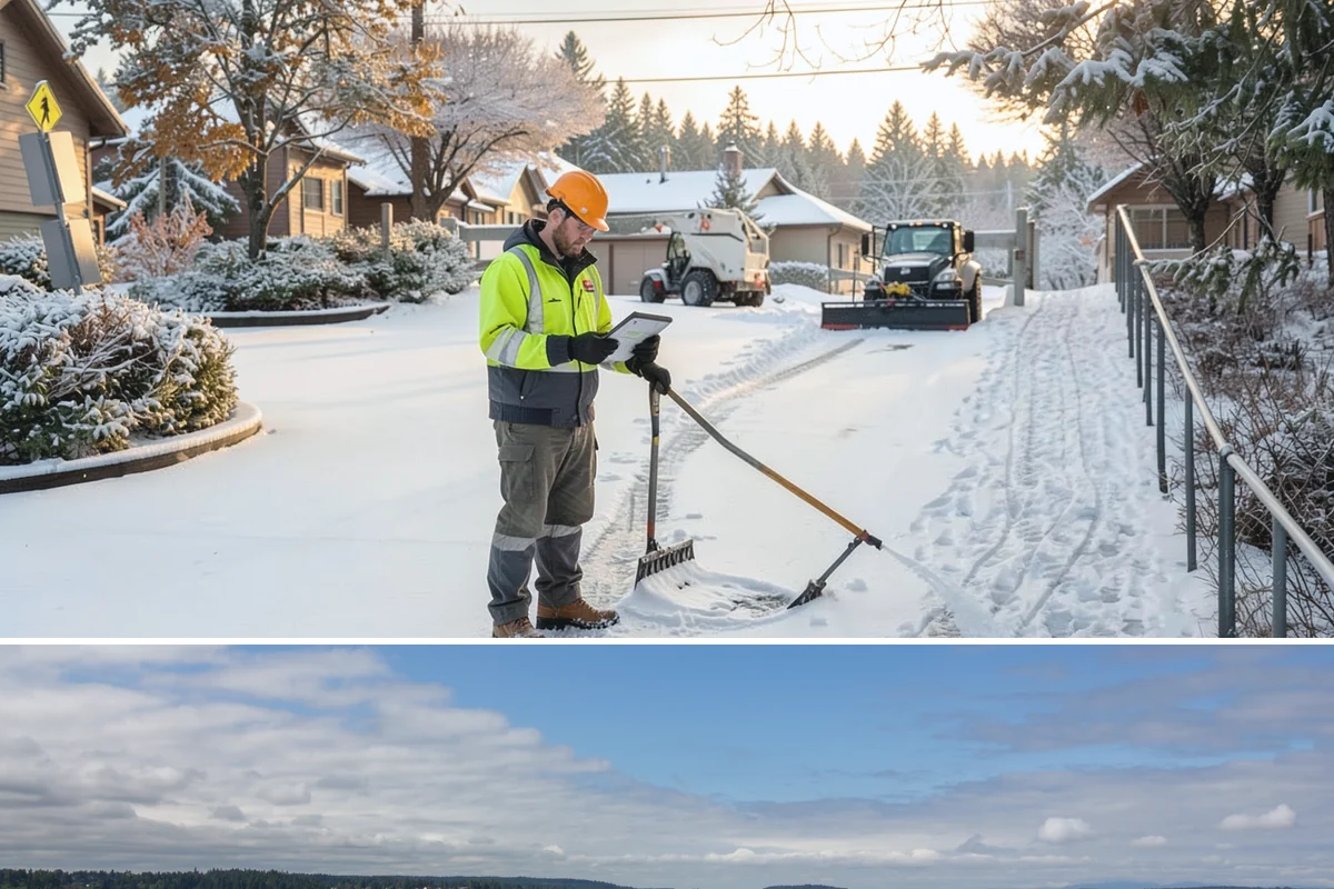 Ice Melt Application in University Place, Pierce County, WA - Ice melt application is in demand from November through March, especially before weekday mornings when overnight lows dip below...