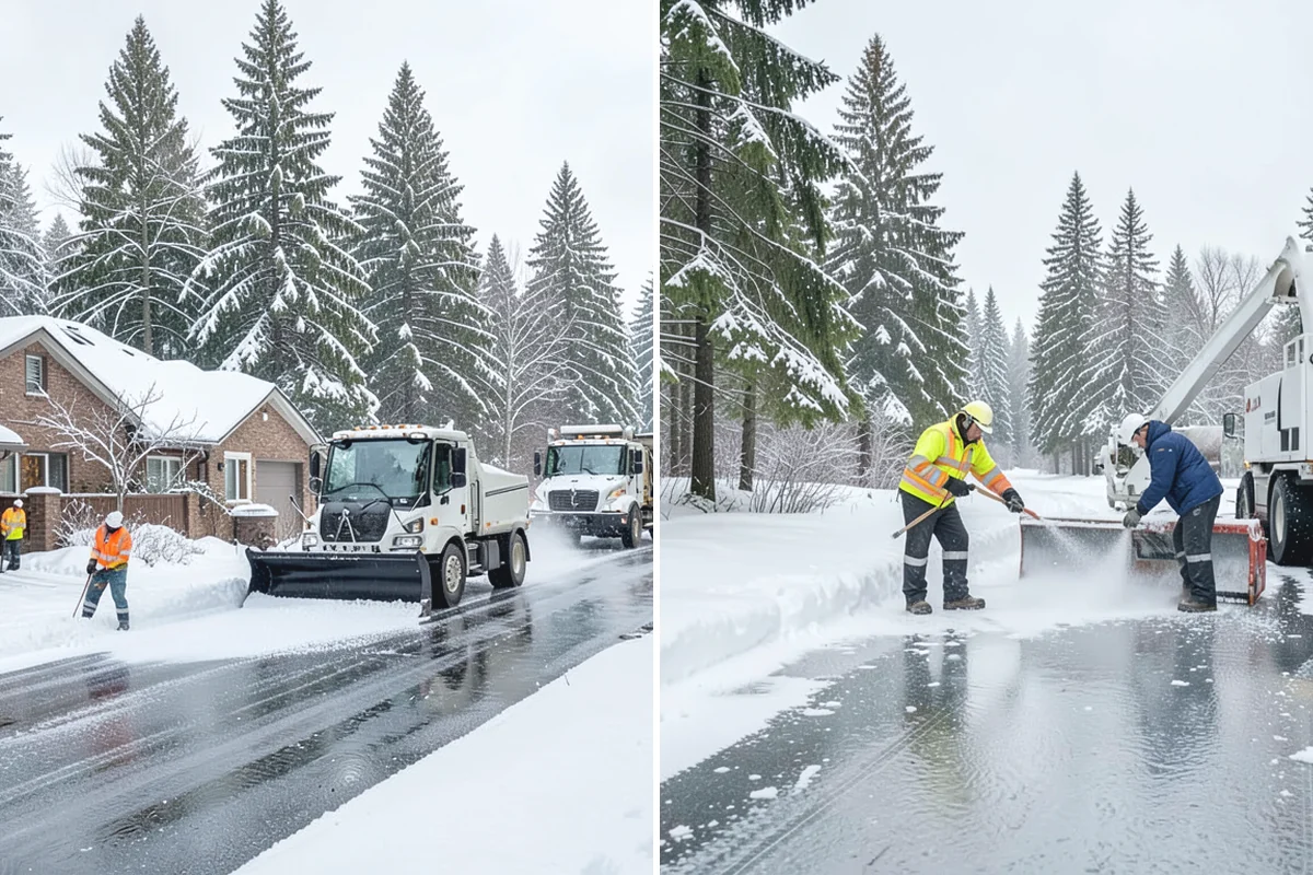 Ice Melt Application in Wilkeson, Pierce County, WA - Match the ice melt blend to the expected overnight low