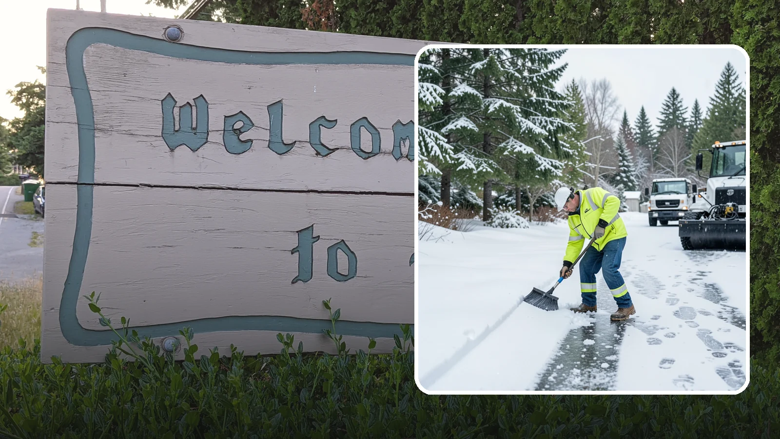 Ice Removal from Driveways in Brier, Snohomish County, WA - We break up and remove driveway ice left behind by Western Washington's thaw-and-refreeze cycles.