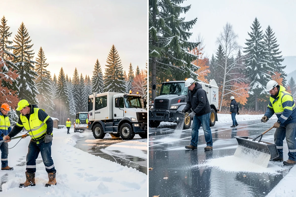 Ice Removal from Driveways in Concrete, Skagit County, WA - We locate ice from thaw-and-refreeze cycles