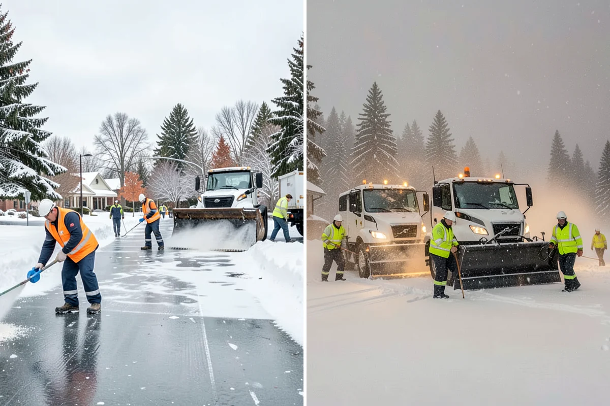 Ice Removal from Driveways in Everett, Snohomish County, WA - We locate ice from thaw-and-refreeze cycles