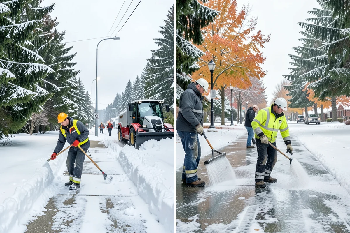 Ice Removal from Driveways in Gig Harbor, Pierce County, WA - We locate ice from thaw-and-refreeze cycles