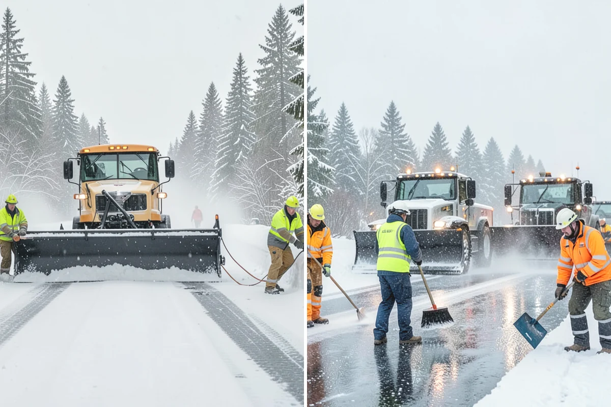 Ice Removal from Driveways in La Conner, Skagit County, WA - We locate ice from thaw-and-refreeze cycles