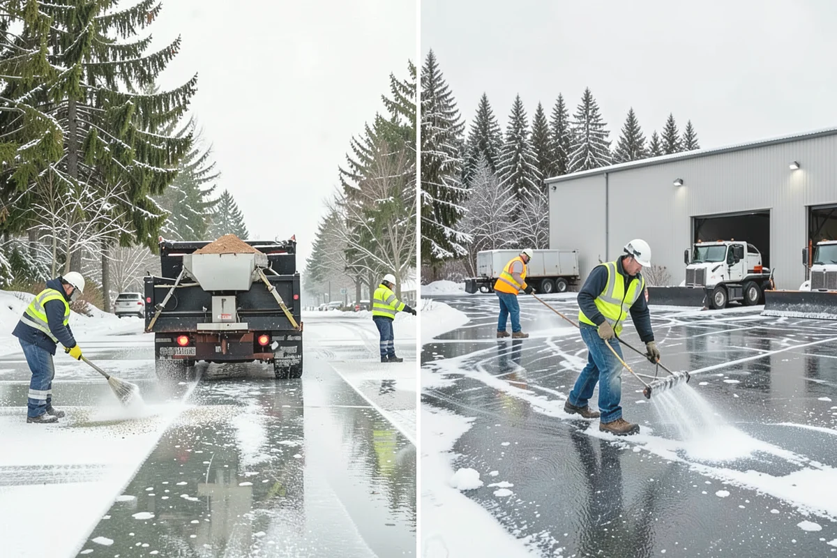 Ice Removal from Driveways in Lake Stevens, Snohomish County, WA - We locate ice from thaw-and-refreeze cycles