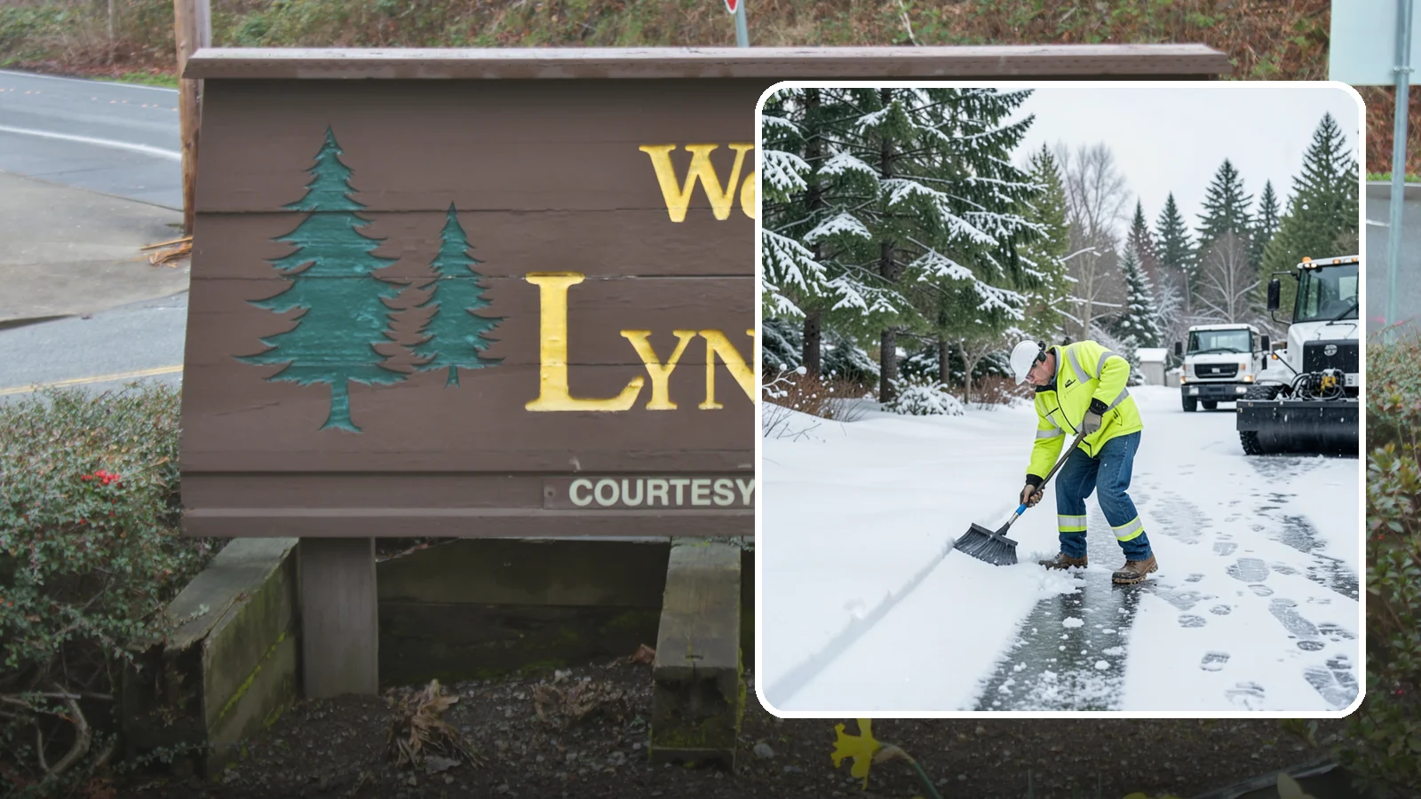Ice Removal from Driveways in Lynnwood, Snohomish County, WA - We break up and remove driveway ice left behind by Western Washington's thaw-and-refreeze cycles.