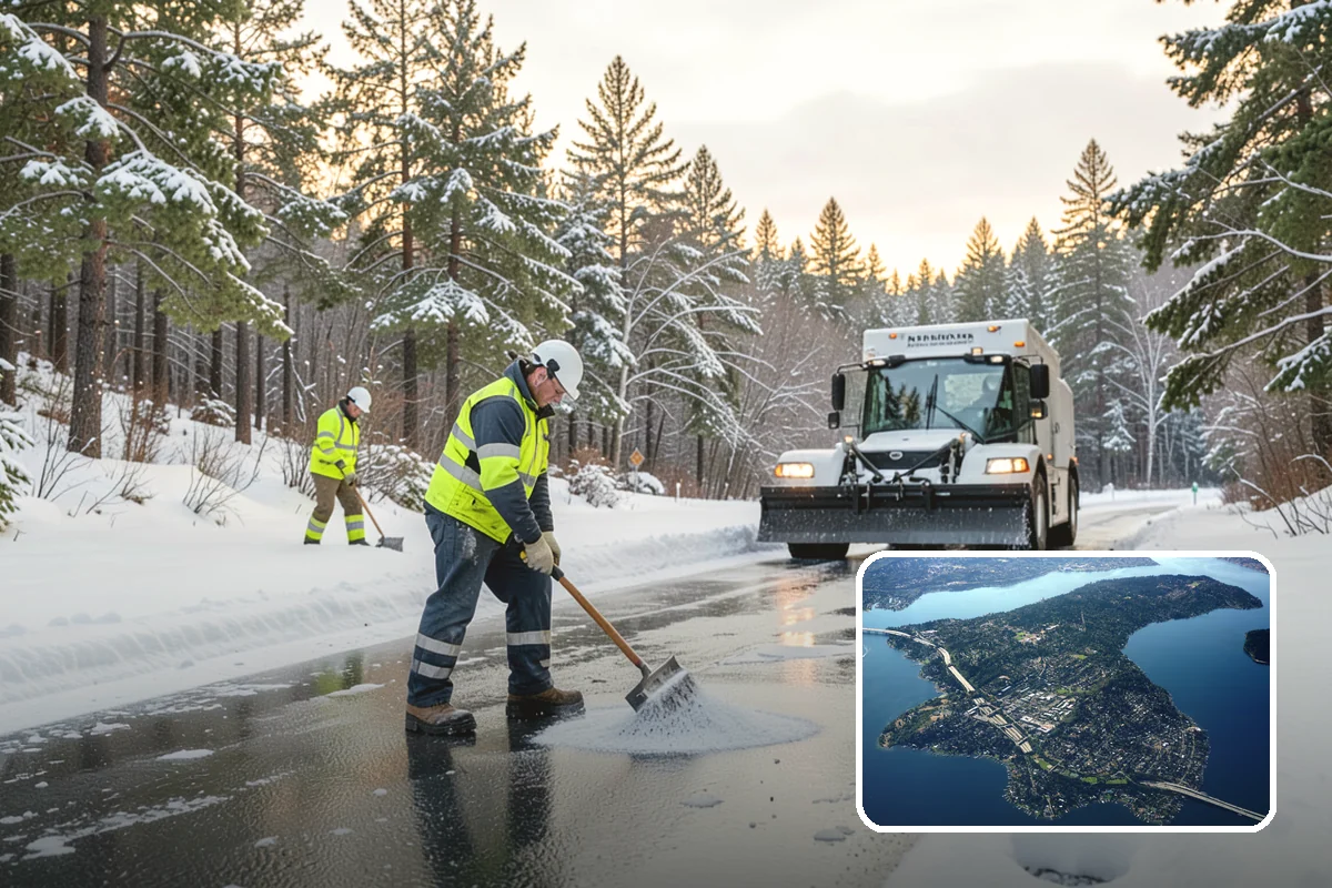 Ice Removal from Driveways in Mercer Island, King County, WA - Removes bonded ice a shovel cannot lift
