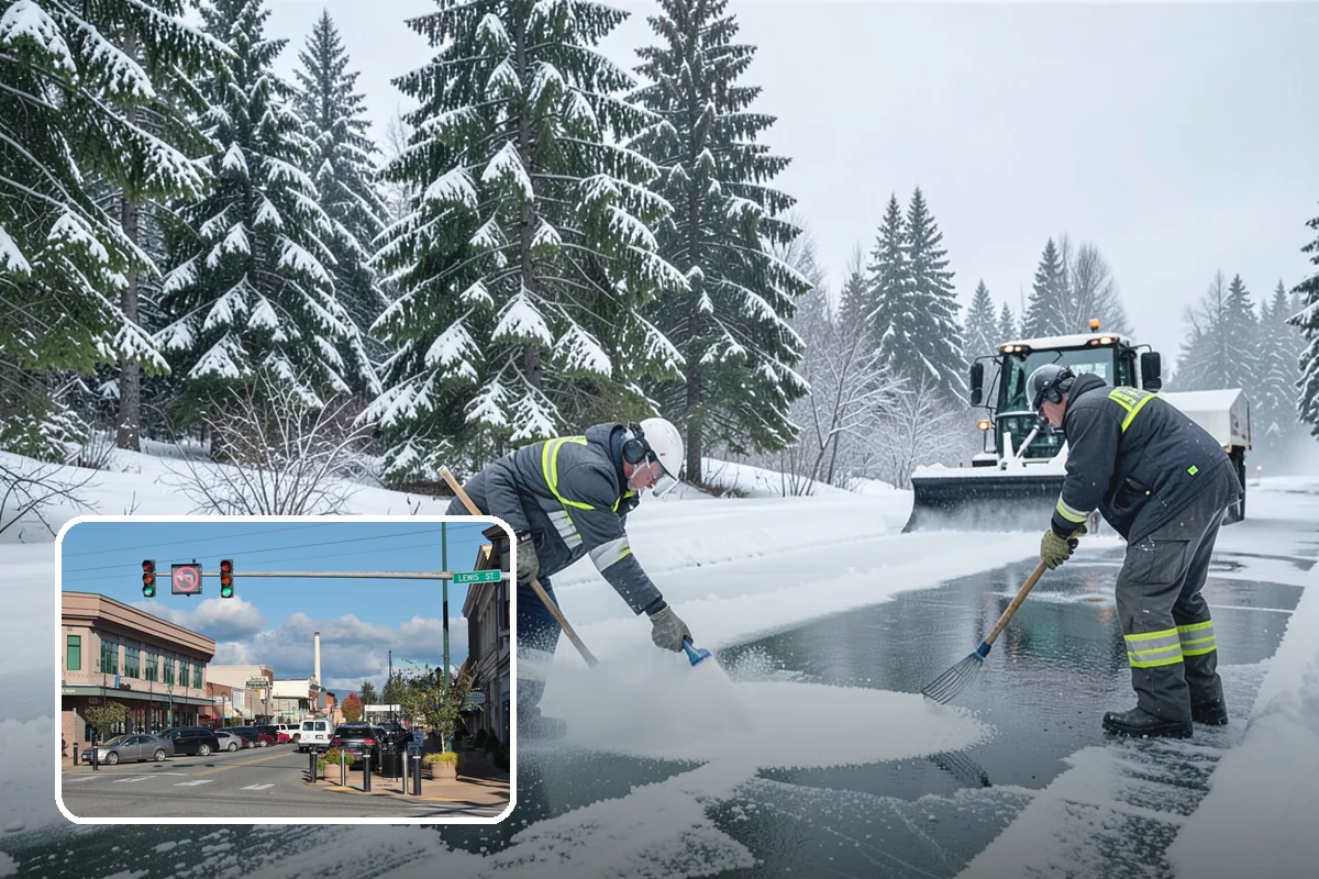 Ice Removal from Driveways in Monroe, Snohomish County, WA - Removes bonded ice a shovel cannot lift
