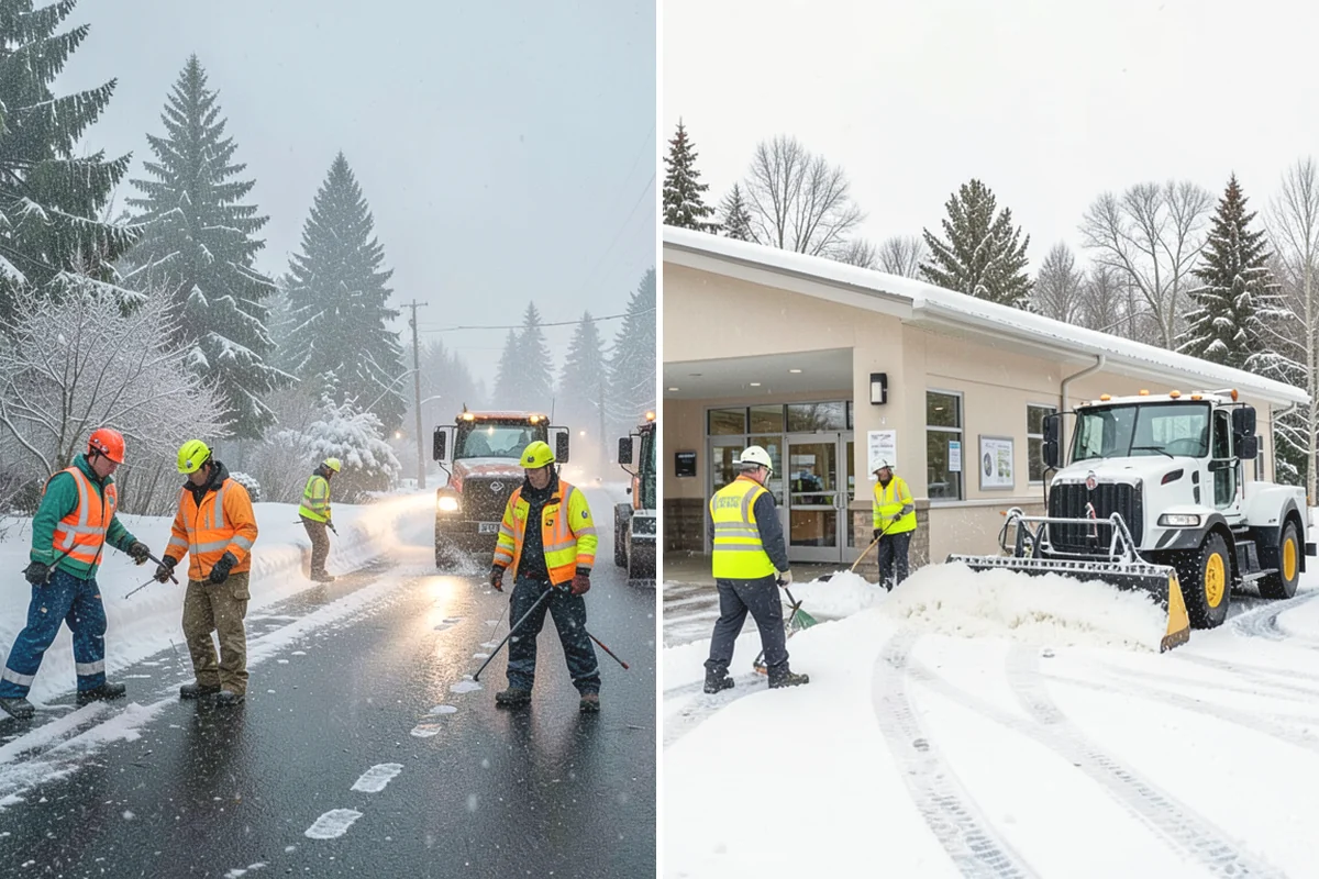 Ice Removal from Driveways in Monroe, Snohomish County, WA - We locate ice from thaw-and-refreeze cycles