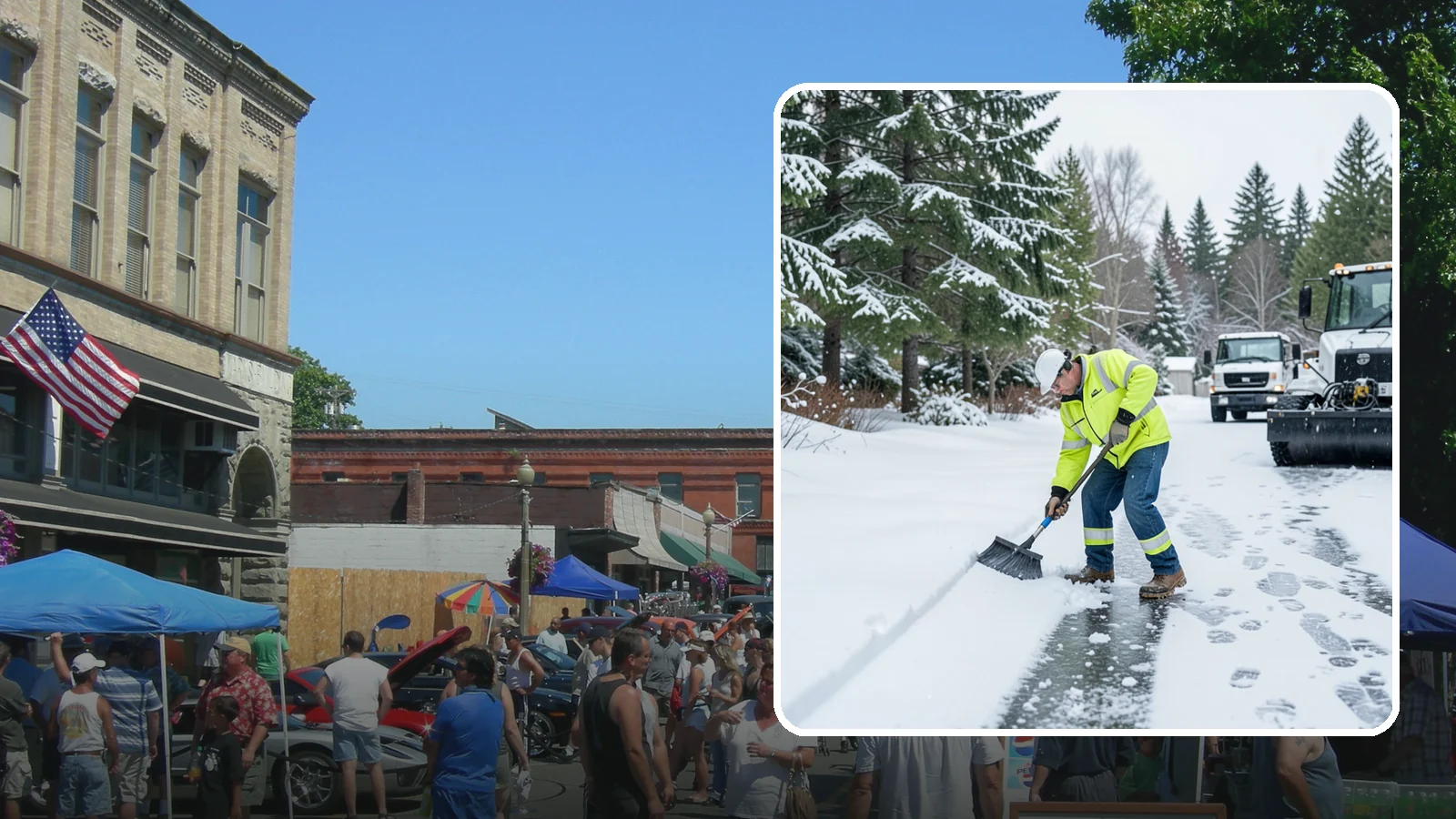Ice Removal from Driveways in Snohomish, Snohomish County, WA - We break up and remove driveway ice left behind by Western Washington's thaw-and-refreeze cycles.
