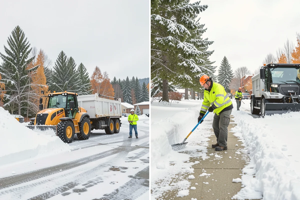 Ice Storm Response in Algona, King County, WA - Monitor National Weather Service ice-accretion forecasts and stage crews before onset
