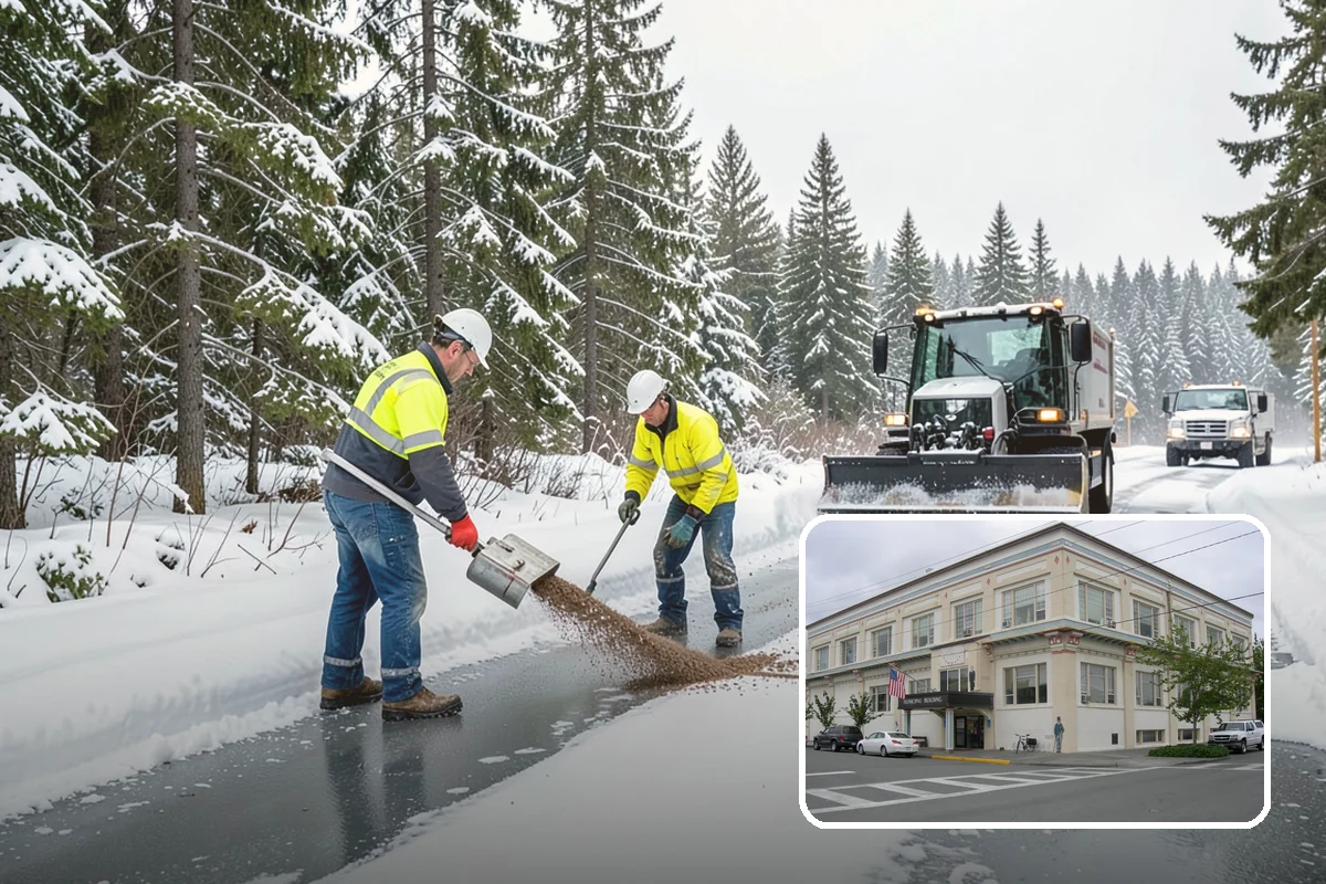 Ice Storm Response in Anacortes, Skagit County, WA - Fast dispatch during active glazing conditions when traction disappears