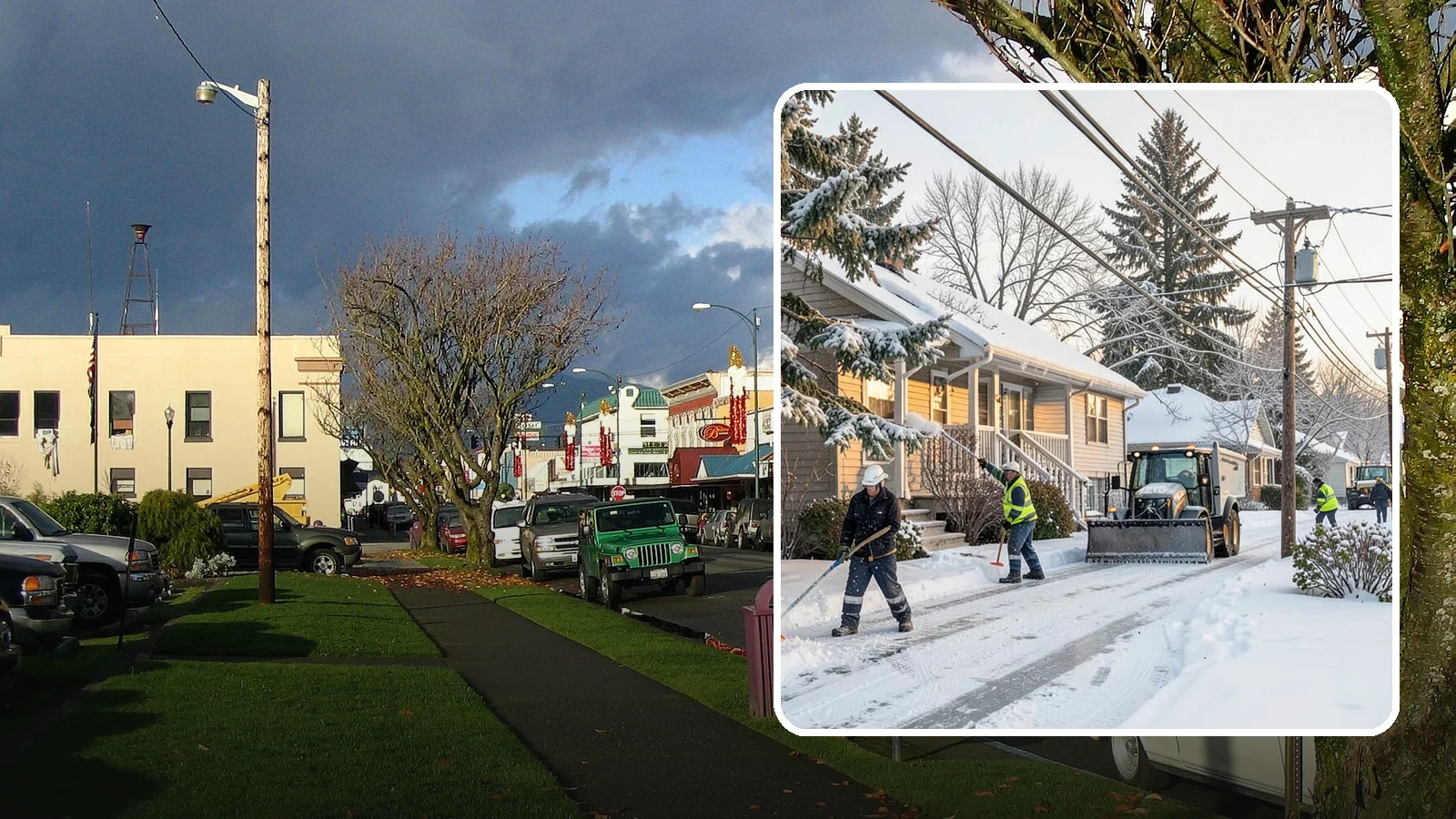 Ice Storm Response in Arlington, Snohomish County, WA - We mobilize fast when a Western Washington ice storm glazes your property in a hard, hazardous shell.