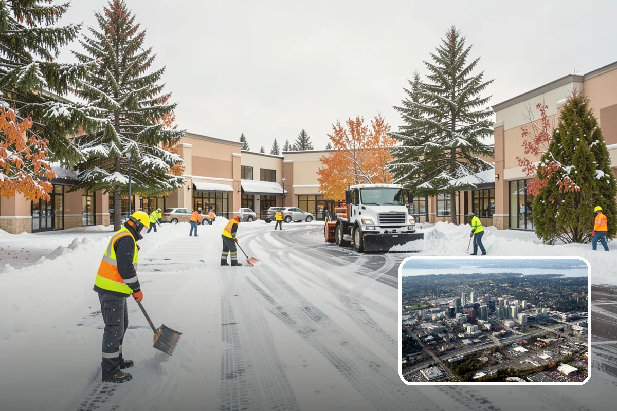 Ice Storm Response in Bellevue, King County, WA - Fast dispatch during active glazing conditions when traction disappears