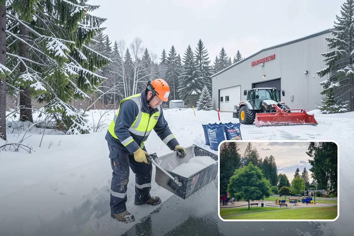 Ice Storm Response in Bonney Lake, Pierce County, WA - Fast dispatch during active glazing conditions when traction disappears