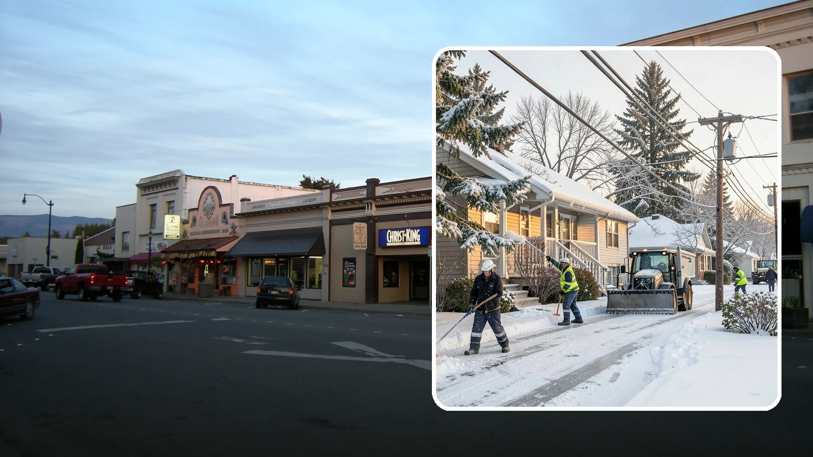 Ice Storm Response in Burlington, Skagit County, WA - We mobilize fast when a Western Washington ice storm glazes your property in a hard, hazardous shell.