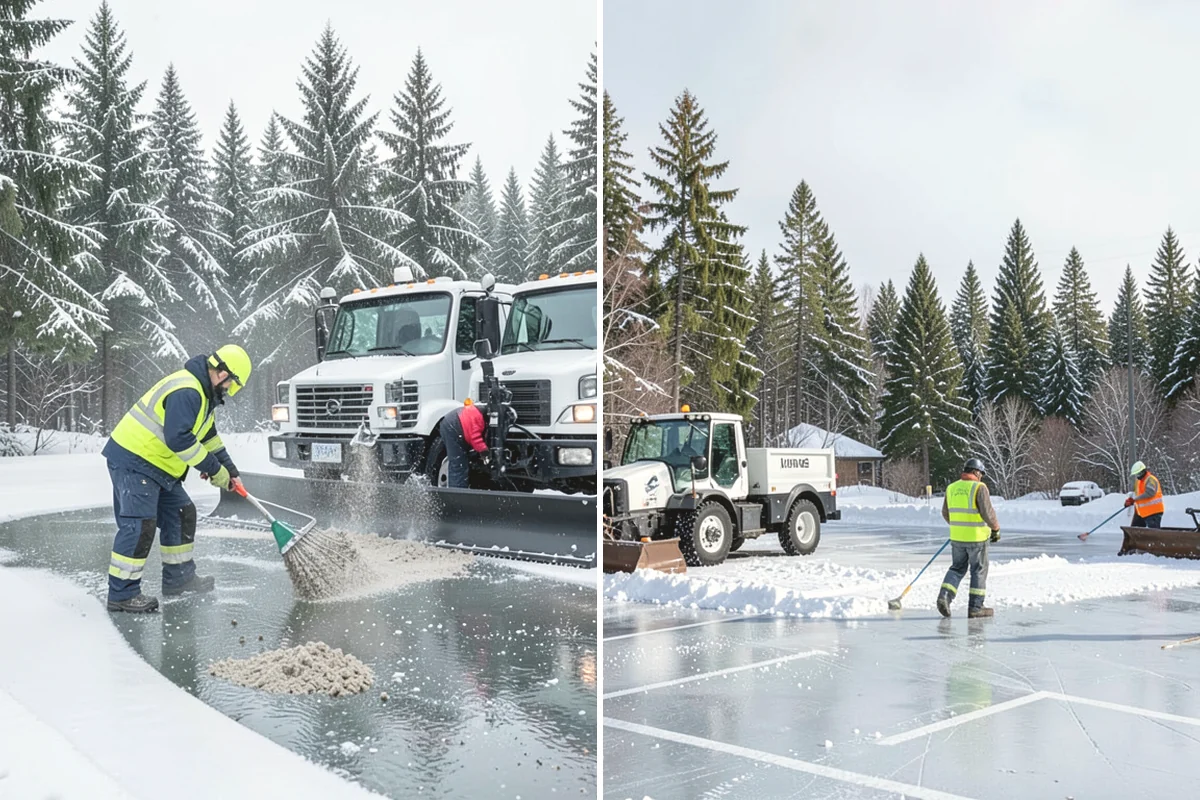 Ice Storm Response in Carnation, King County, WA - Monitor National Weather Service ice-accretion forecasts and stage crews before onset
