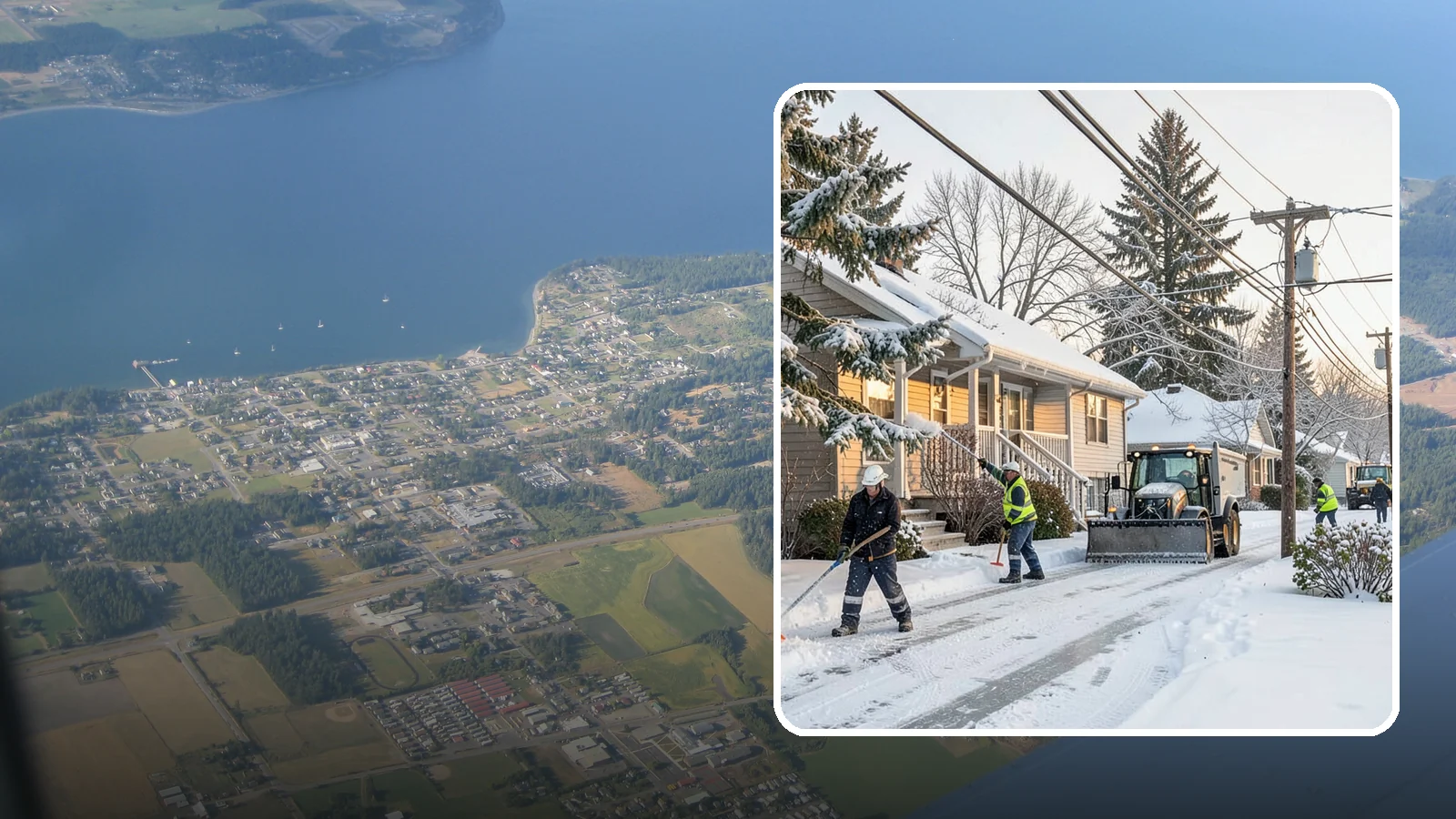 Ice Storm Response in Coupeville, Island County, WA - We mobilize fast when a Western Washington ice storm glazes your property in a hard, hazardous shell.