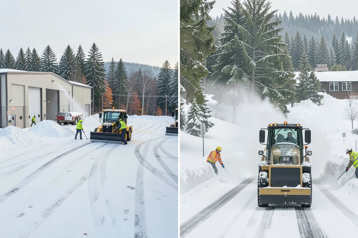 Ice Storm Response in Coupeville, Island County, WA - Monitor National Weather Service ice-accretion forecasts and stage crews before onset