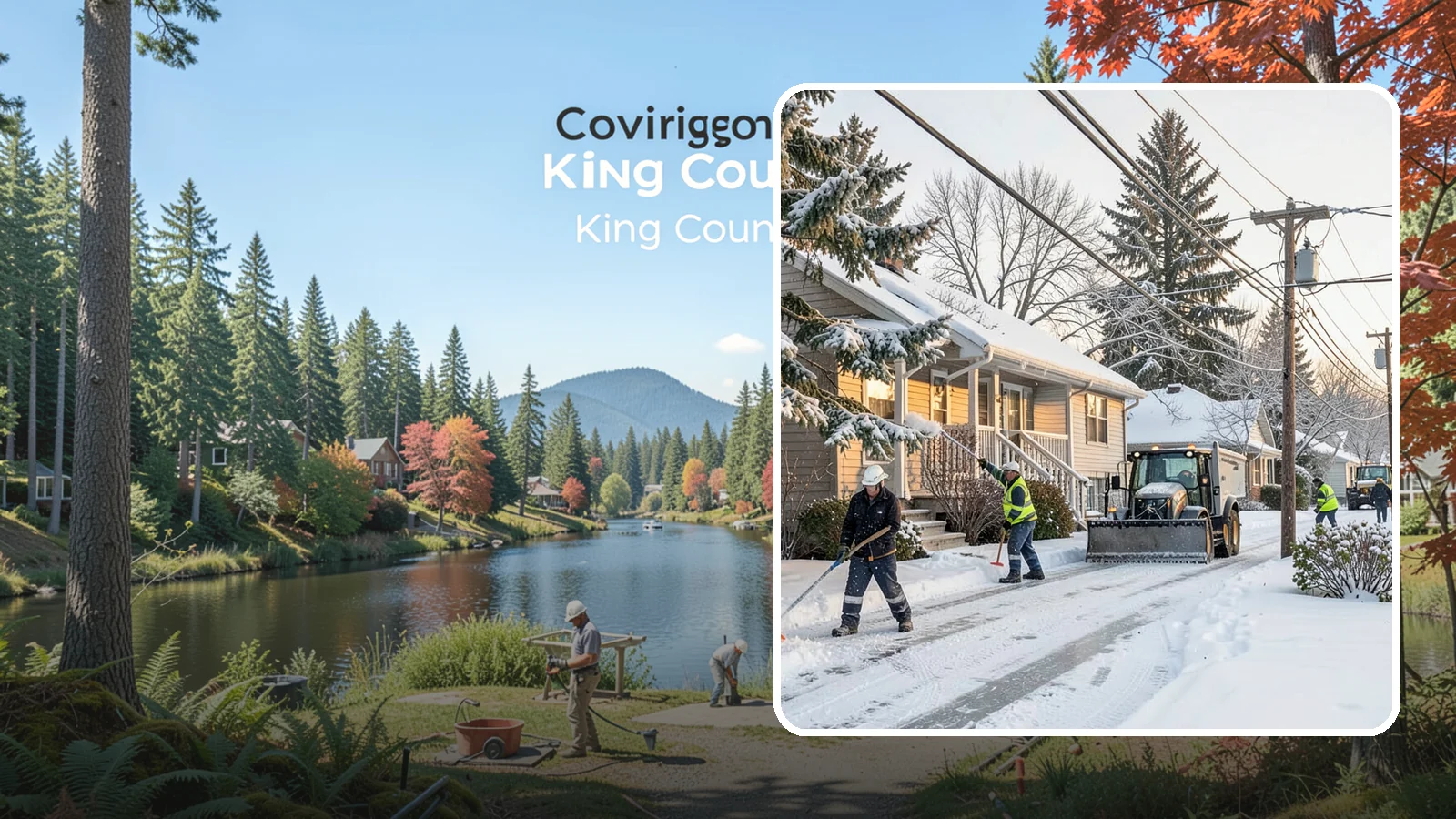 Ice Storm Response in Covington, King County, WA - We mobilize fast when a Western Washington ice storm glazes your property in a hard, hazardous shell.